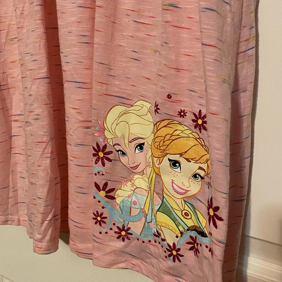 Disney | Dresses | Girls Pink Frozen Dress With Anna And Elsa Xl | Poshmark